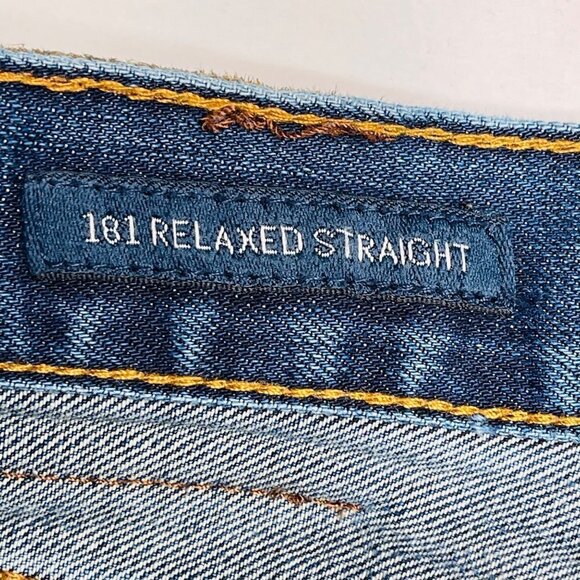Lucky Brand Men's 101 Relaxed Straight Jeans Size 38 Straight Leg blue - Picture 4 of 10